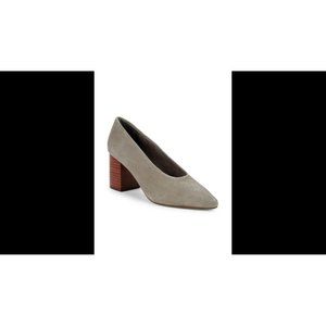 Seychelles Matilda Grey Block Heel Pumps-7